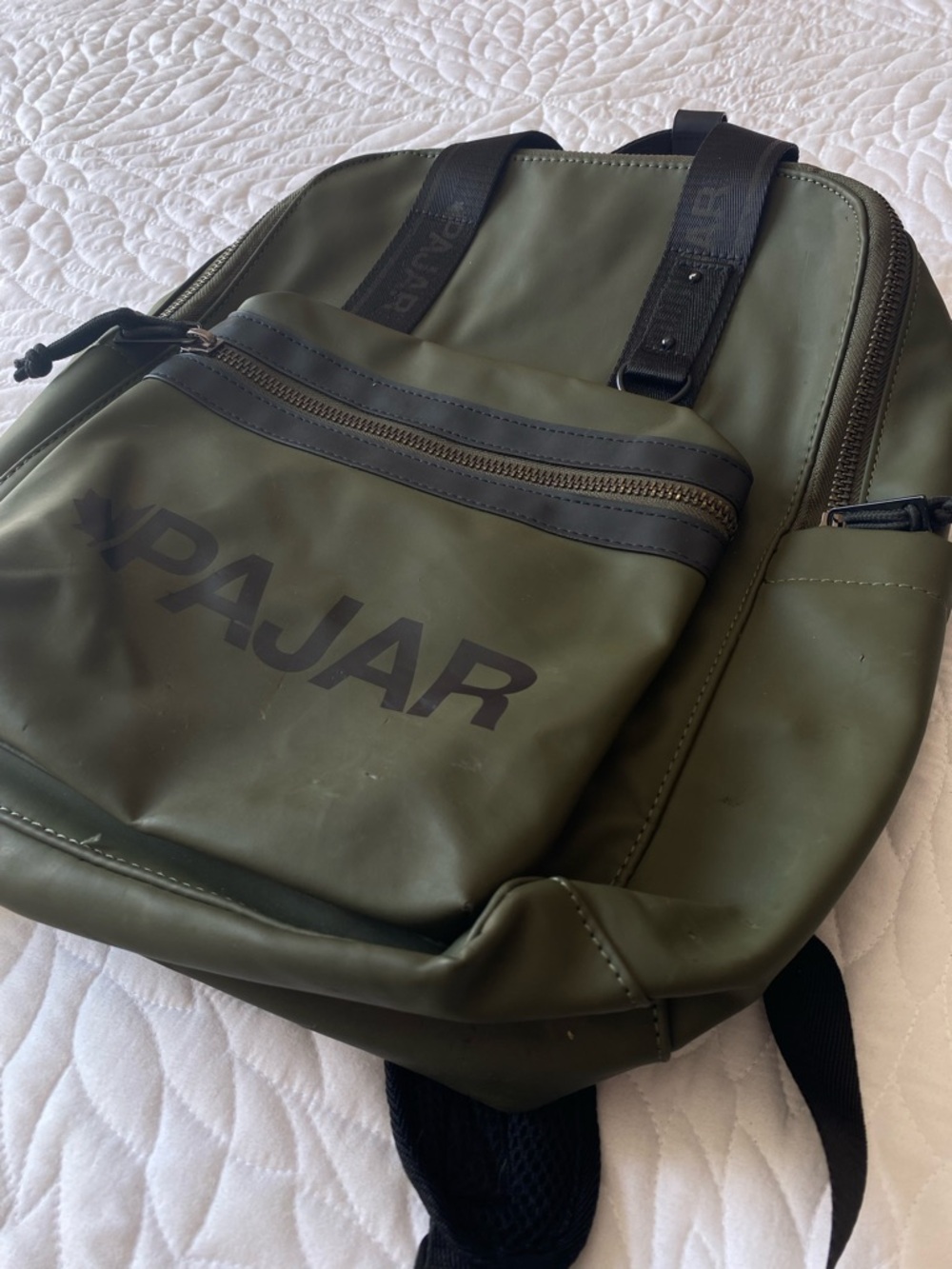 Pajar 15” Laptop Backpack in Olive Green with Black Accents